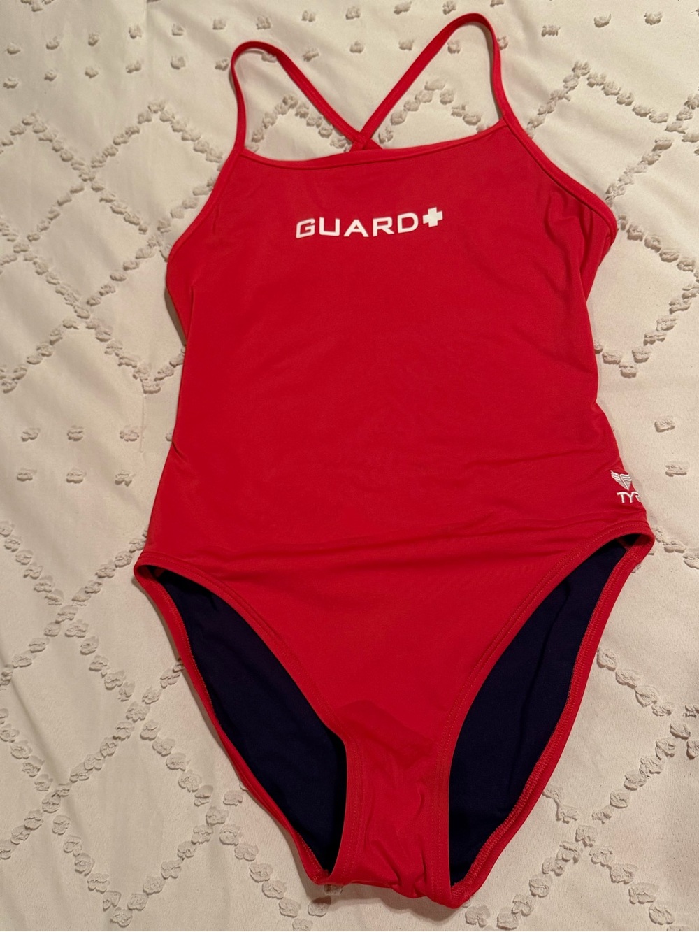 TYR Kids Red 'GUARD' One-Piece Swimsuit